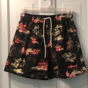 Boys Hawaiian swim shorts size M by UZZI